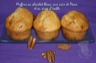 Muffins au chocolat blanc, noix de pécan et sirop d'érable