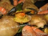 Paëlla poulet aux vanets et langoustines ou crevettes et blanquette de dinde