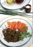 Salade de lentilles au saumon fumé