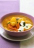Soupe pommes de terre-curry au poulet