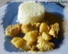 Poulet à l'ananas sauce coco au curry