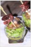 Salade tiède de fèves , vinaigrette au confit d'oignon et au magret de canard séché