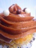 Cupcakes banane / beurre de cacahuètes et topping au chocolat