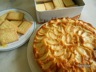 Gâteau moelleux aux pommes et sablés au citron