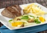Plat principal: Bifteck et salade d'hiver