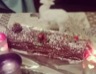 Bûche de Noël au chocolat et gelée de framboise