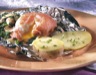 Poissons et crustacés: Oeuf mollet au saumon et aux épinards en papillote