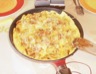 Omelette à l'ancienne (oignon-lardon-pomme de terre)
