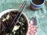 Salade de wakame au tempeh et aux deux gingembres (ou au thon)