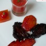 Boeuf teriyaki tomate-fraise tomate et pastèque snackées bonbon tomate et soupe de tomate et pa...