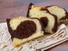 Cake marbré au chocolat noir (sans beurre)