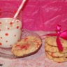 Cookies aux pralines roses et au chocolat blanc
