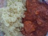 Curry de saumon et crevettes