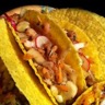 Les Cancun Tacos: saumon crevettes et crudités !