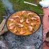 Paella de guipuzcoa au feu de bois