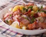Salade de magret de canard pommes de terre lardons