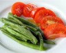 Salade de tomates et haricots verts