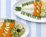 Sole en écailles de légumes
