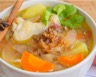 Soupe de poulet aux carottes et pommes de terre