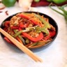 Sauté de poulet et petits légumes au wok
