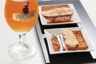 Toast de pain d'épice au foie gras chutney de pommes et oignons rouges à la bière